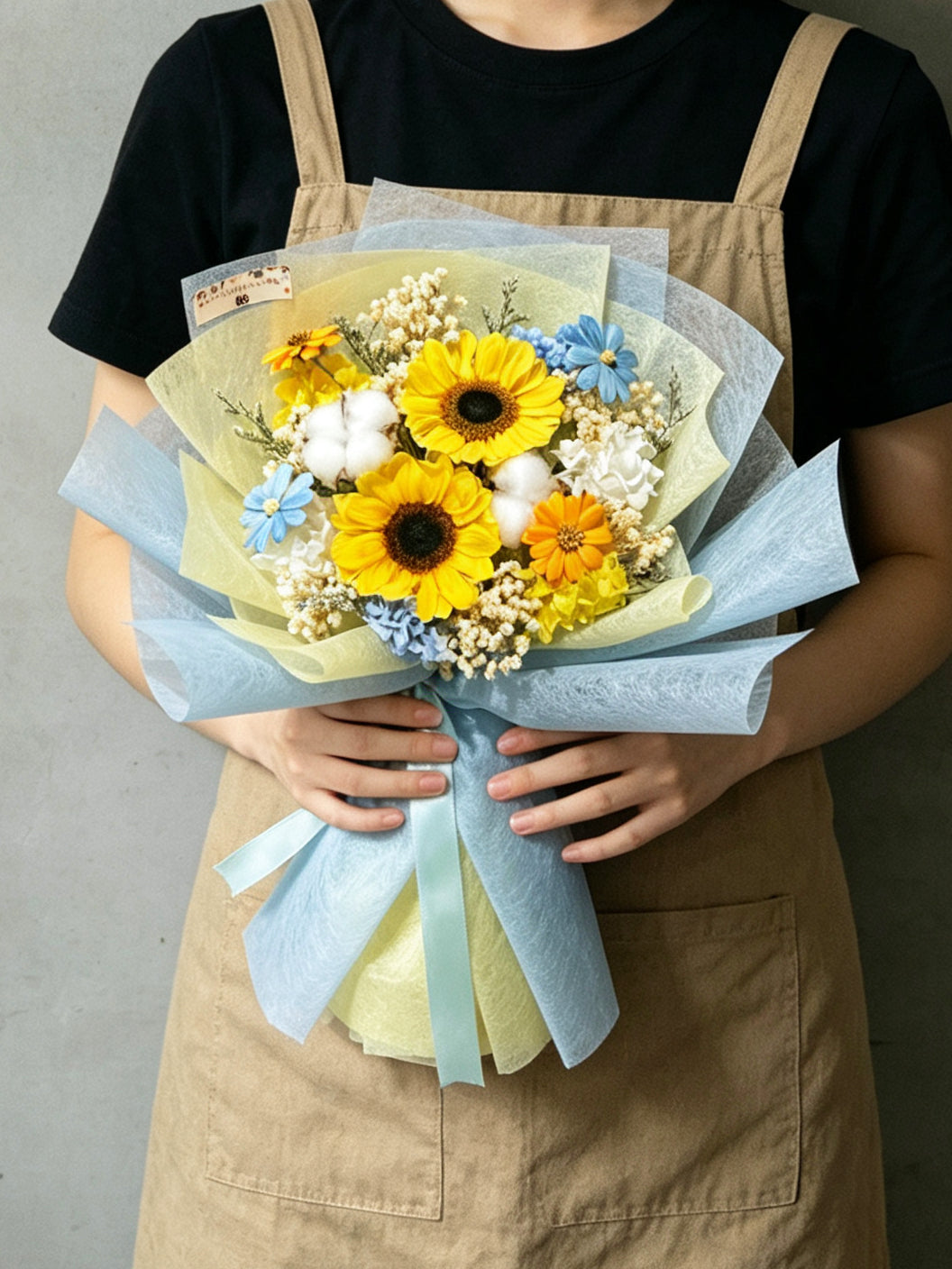 (有現貨)太陽花 永生花束 花束|保鮮花 畢業花束 生日花束 Admission 花束