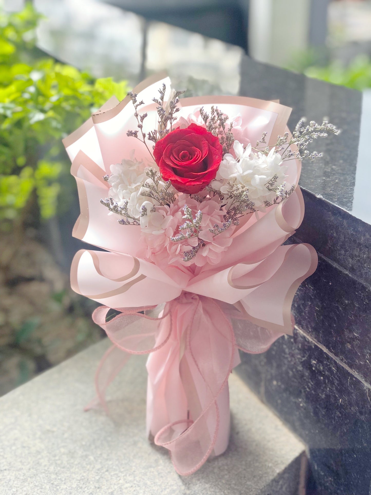 (情人節預訂)愛的告白 紅色保鮮玫瑰花束|保鮮花 永生花 生日花束