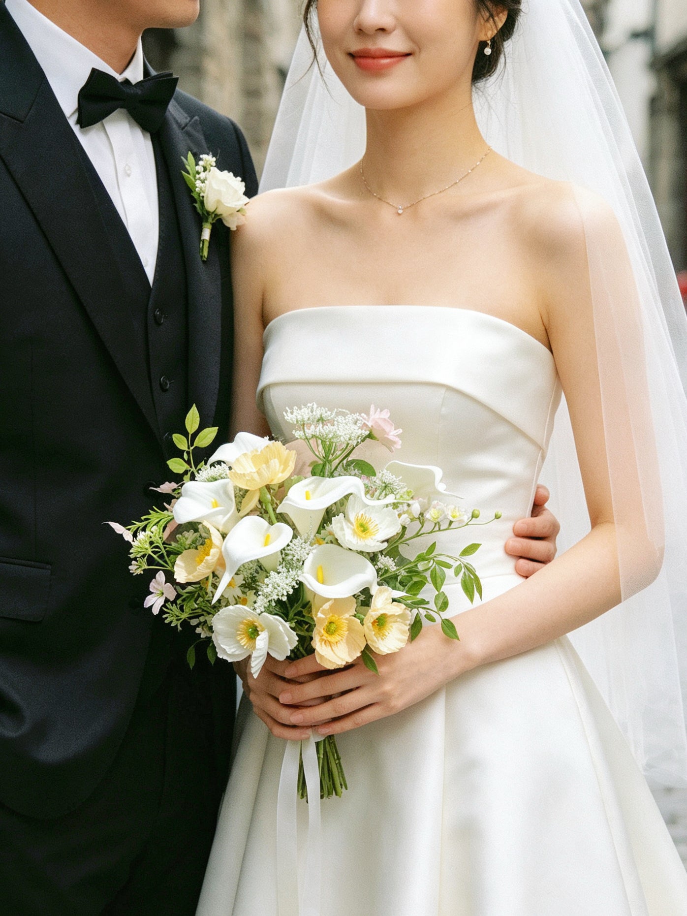 (一個月預訂)新娘花球-仿真花花球 馬蹄蘭 絲花花球 韓式花球 pre wedding