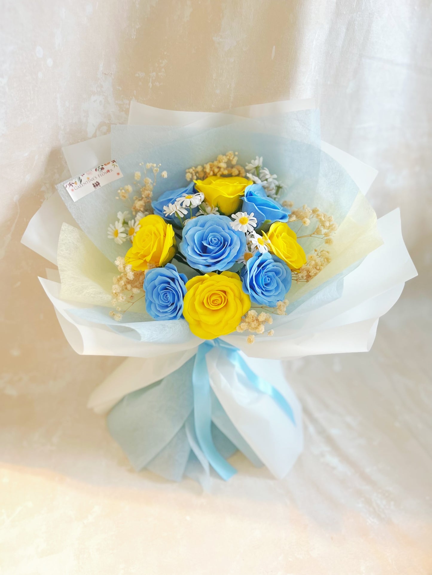 夏日太陽香梘玫瑰花束 |番梘花|情人節花束 生日花束