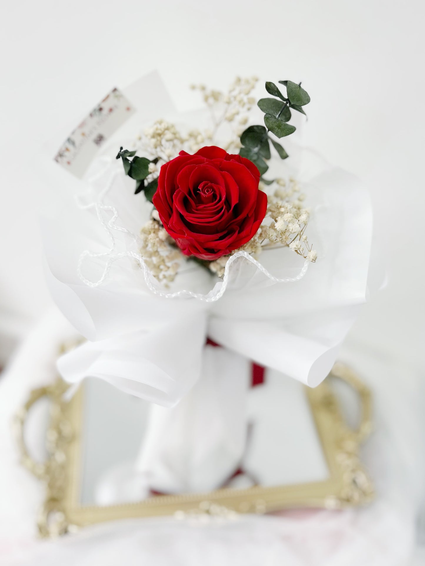 唯一單枝保鮮玫瑰小花束|保鮮花 永生花 畢業花束 乾花