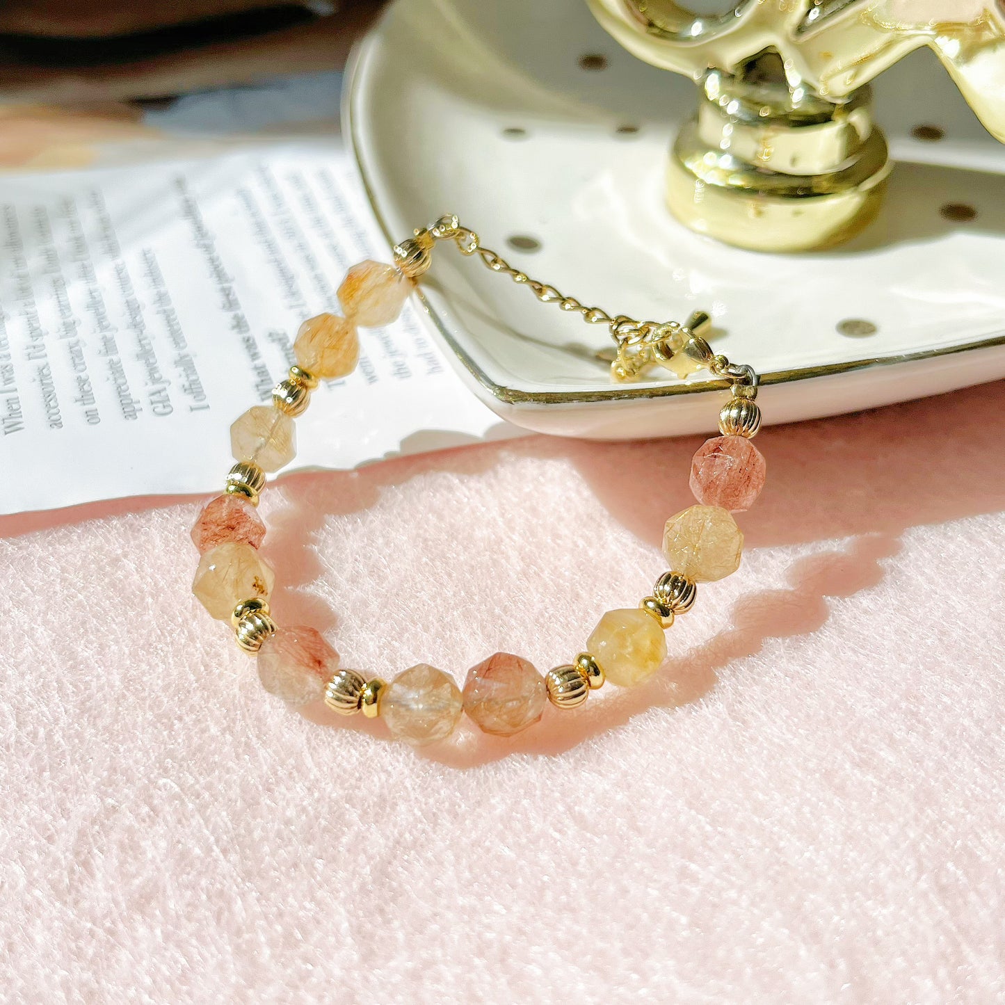 金運神 Starcut 財運水晶 銅髮晶 金髮晶 星鑽 水晶 手鏈 手鍊