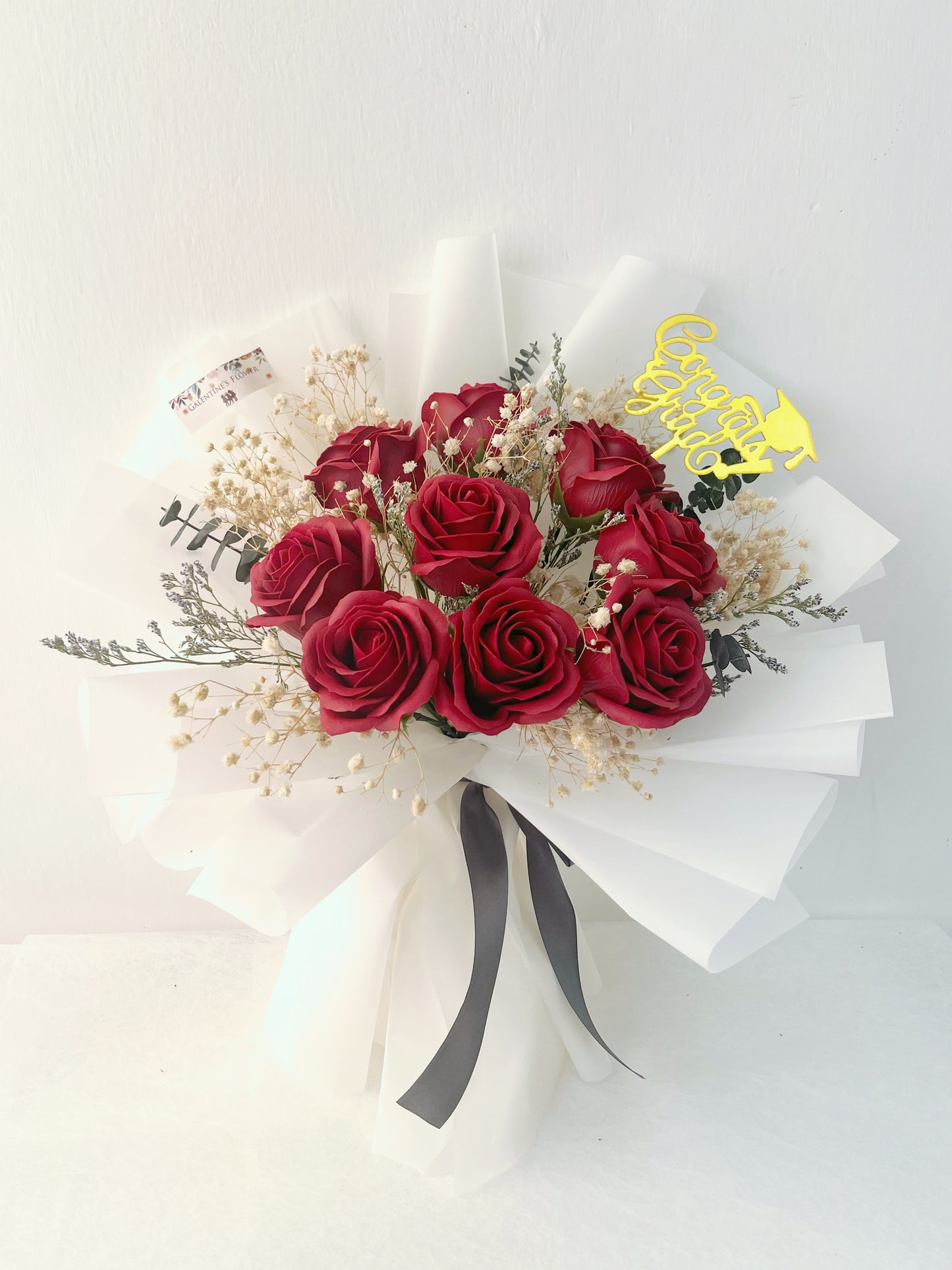 紅色香梘玫瑰花束 |番梘花|畢業花束 情人節花束 生日花束