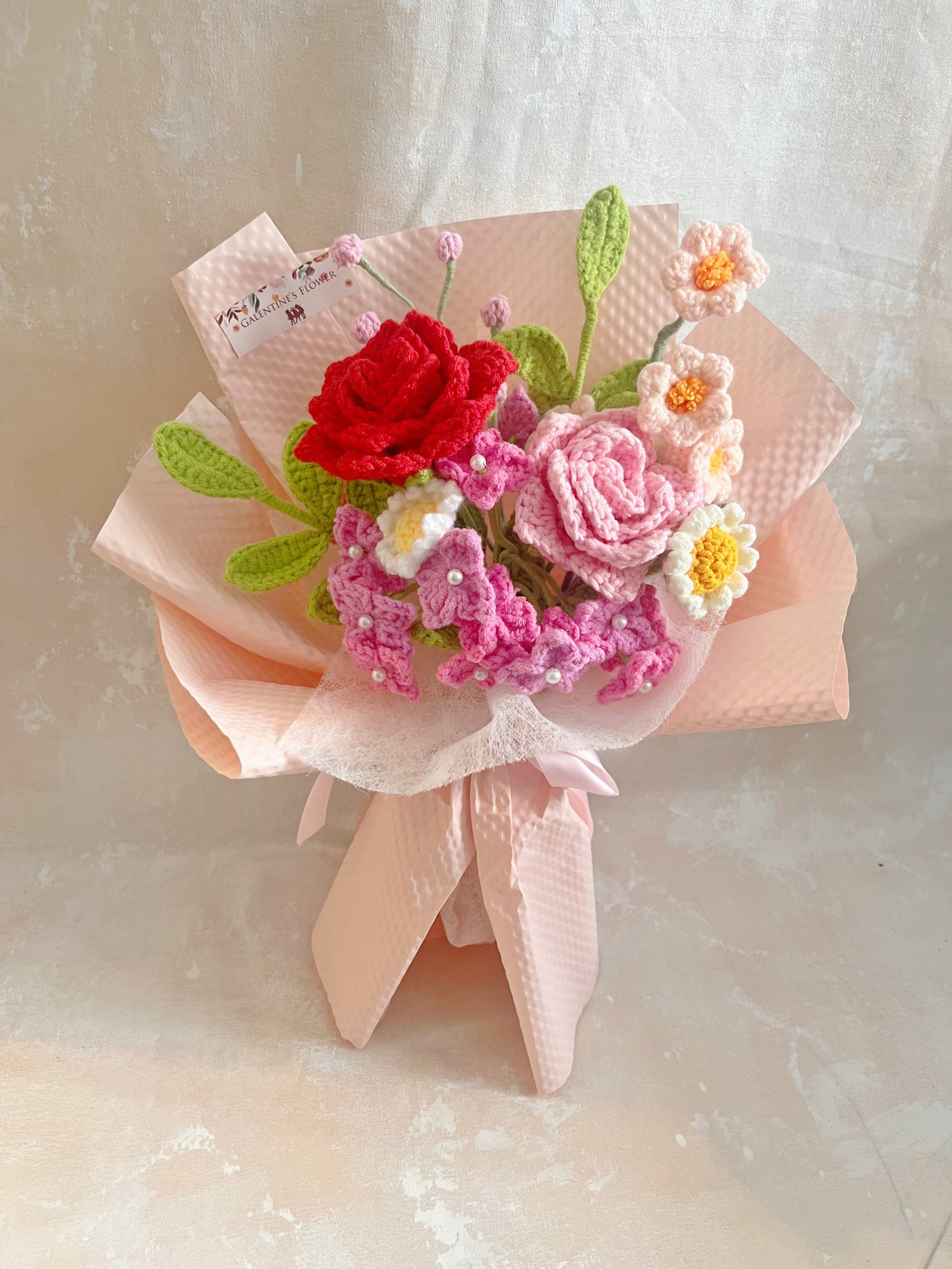 浪漫約會 針織花束 畢業禮物 畢業花束 公仔花束 生日 中學 小學 幼稚園