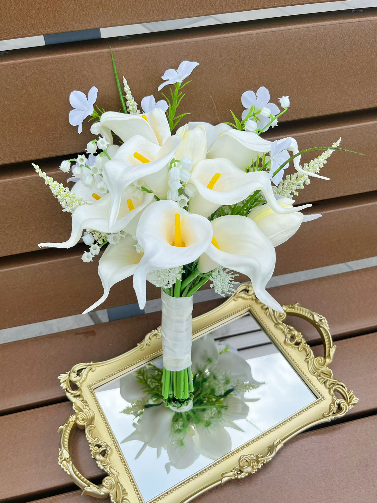 新娘花球-仿真花花球 馬蹄蘭 絲花花球 韓式花球 pre wedding 婚禮花球 