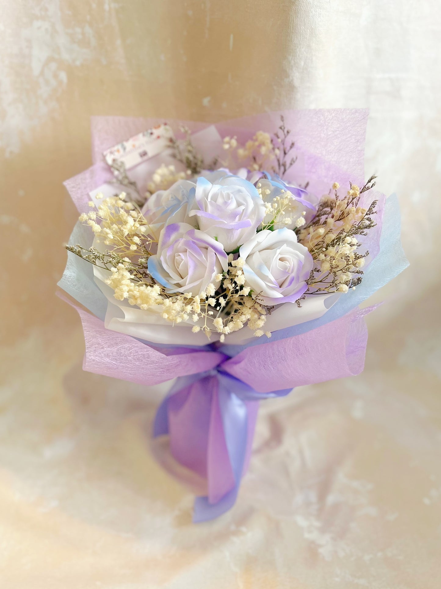 夢幻Unicorn 獨角獸6枝香梘玫瑰花束 ｜番梘花｜畢業花束 情人節花束 生日花束 中學 小學 幼稚園