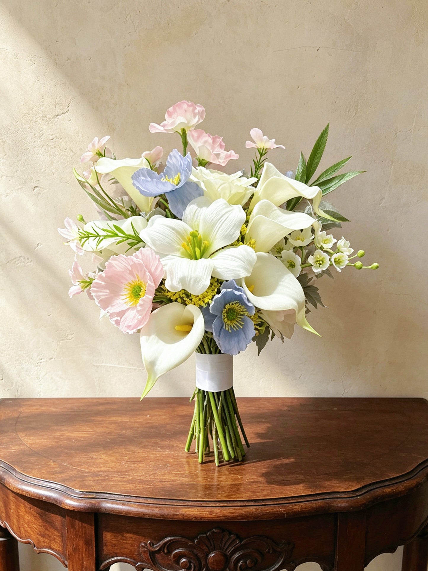 新娘花球-仿真花花球 馬蹄蘭 絲花花球 韓式花球 pre wedding Bouquet 