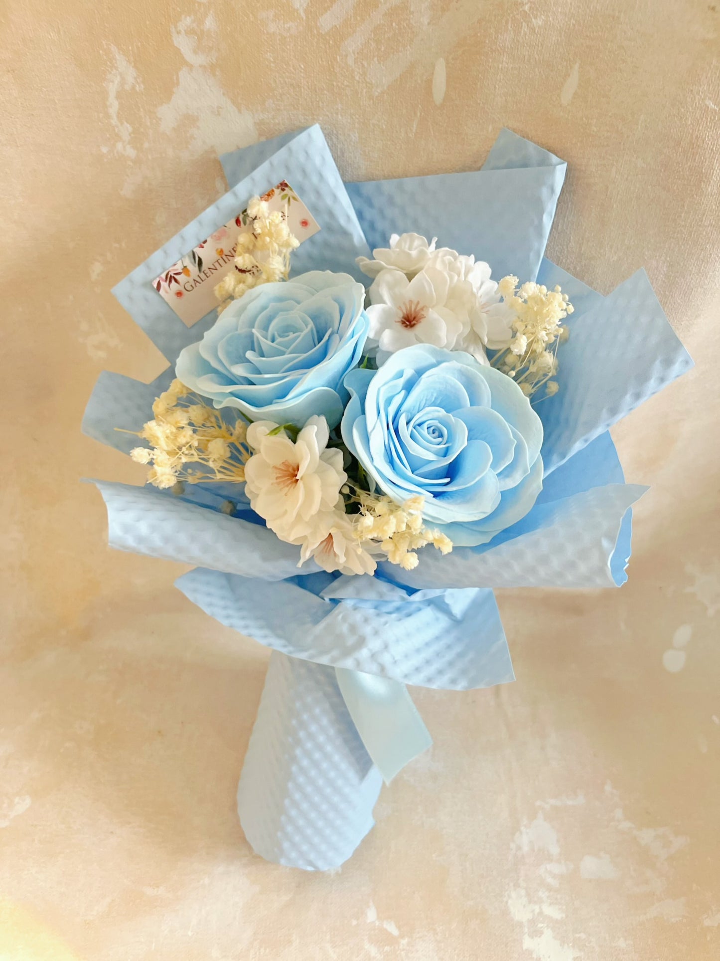 理想與夢想畢業花花束 + 玫瑰花｜香梘花生日花束 中學 小學 幼稚園