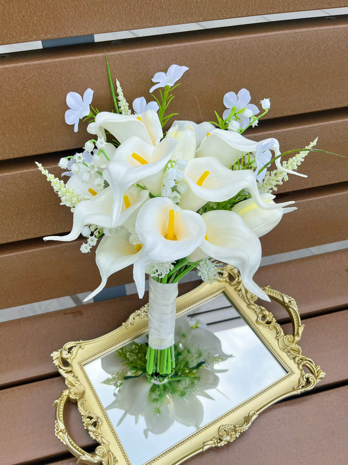 新娘花球-仿真花花球 馬蹄蘭 絲花花球 韓式花球 pre wedding 婚禮花球 