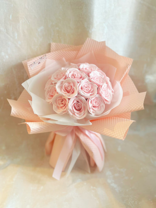 20 枝粉紅色香梘玫瑰花束 ｜番梘花｜畢業花束 情人節花束 求婚 生日花束