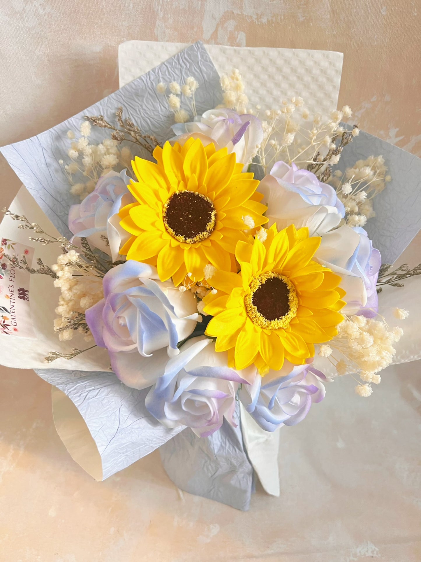 夢幻畢業舞曲 香梘太陽花 玫瑰花束 向日葵｜香梘花｜畢業花束  小學 幼稚園