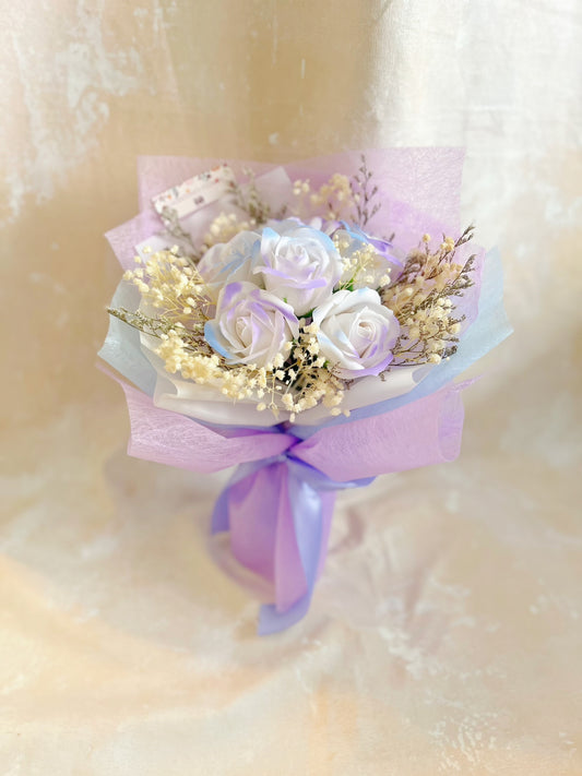 夢幻Unicorn 獨角獸6枝香梘玫瑰花束 ｜番梘花｜畢業花束 情人節花束 生日花束 中學 小學 幼稚園