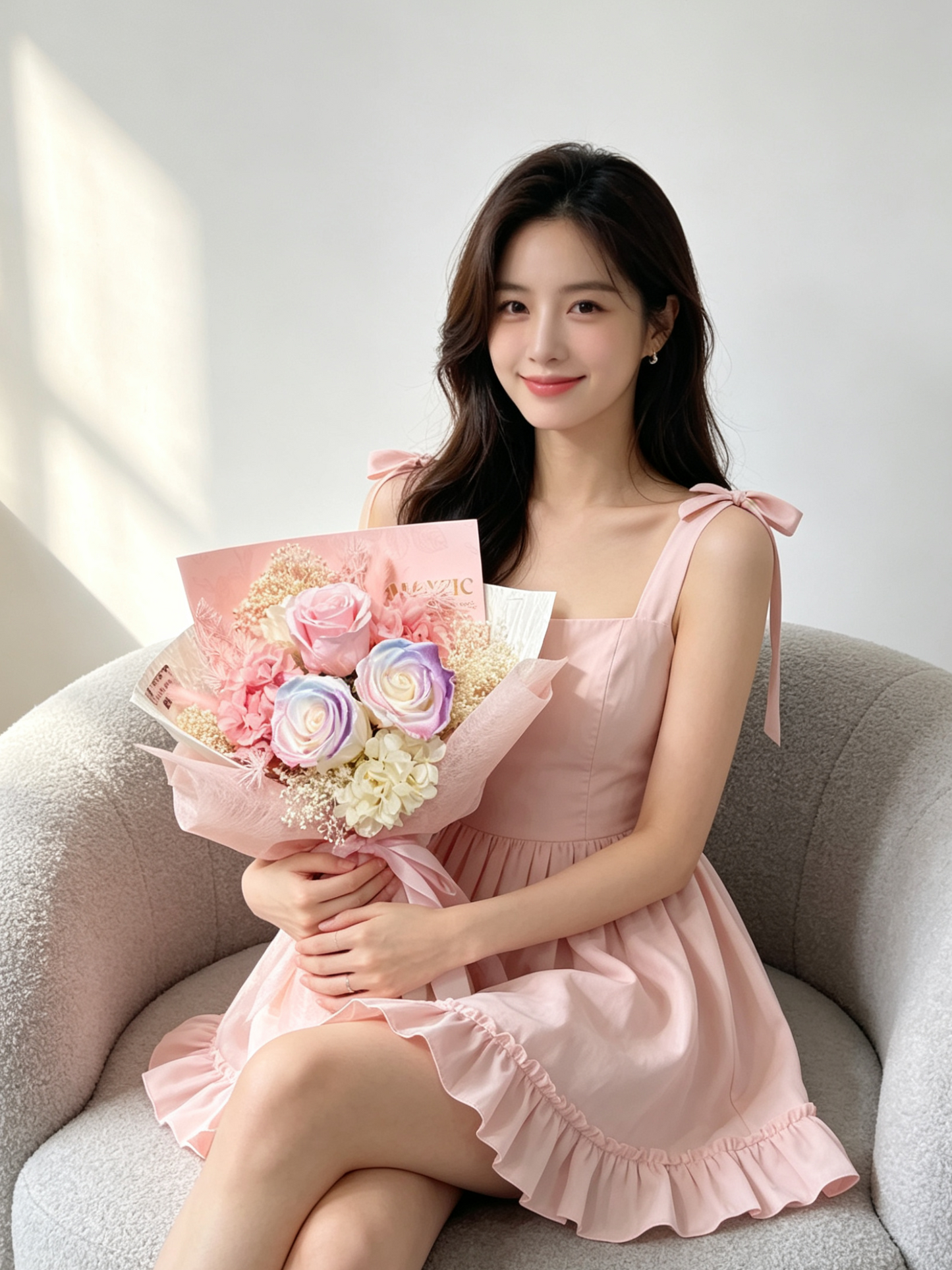 小甜心 3 枝保鮮玫瑰花束｜保鮮花 永生花 生日花束 畢業花束