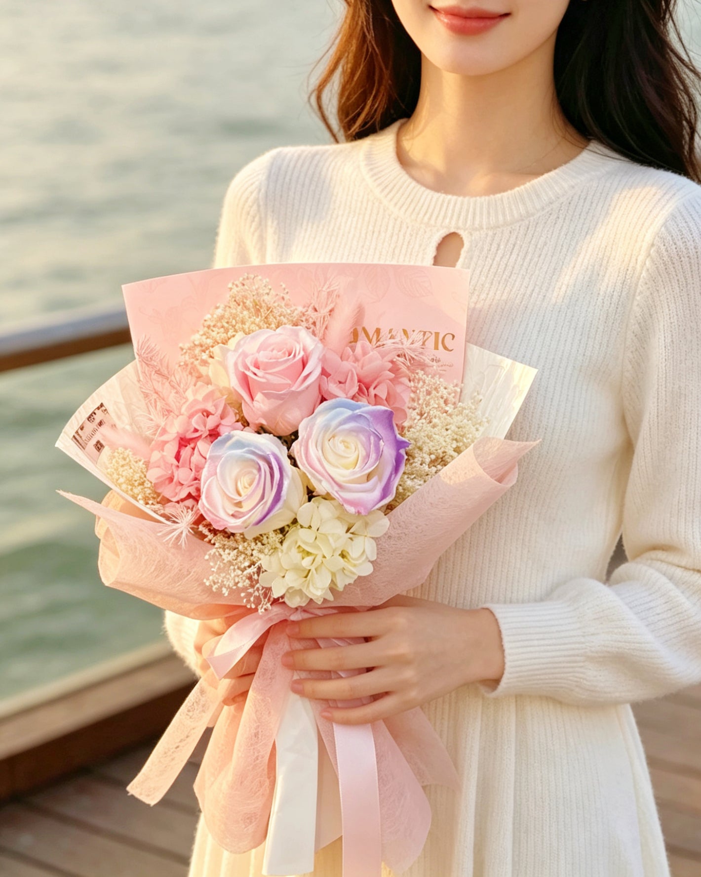 小甜心 3 枝保鮮玫瑰花束｜保鮮花 永生花 生日花束 畢業花束