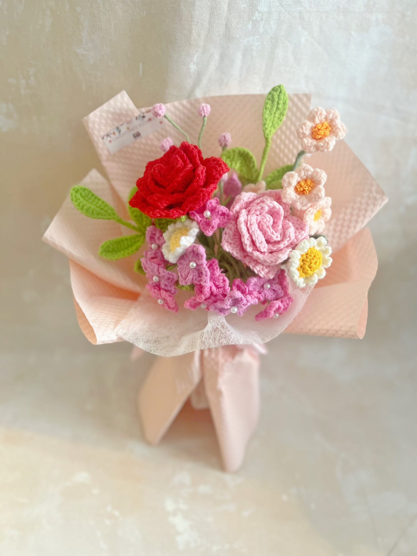 浪漫約會 針織花束 畢業禮物 畢業花束 公仔花束 生日 中學 小學 幼稚園