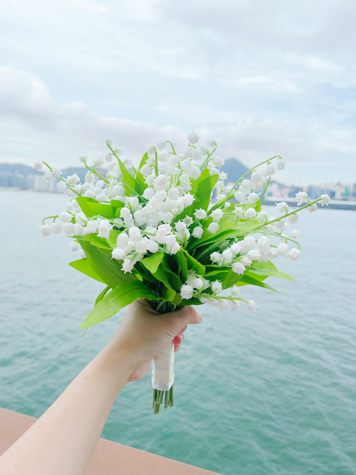 (現貨）新娘花球-仿真花花球 鈴蘭 絲花花球 韓式花球 pre wedding 婚禮花球