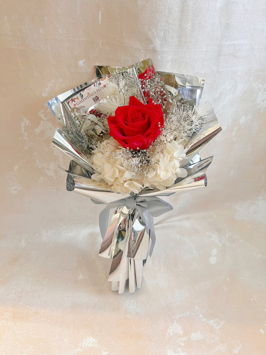 經典熱情 紅玫瑰過單枝保鮮玫瑰小花束｜保鮮花 永生花 畢業花束 乾花