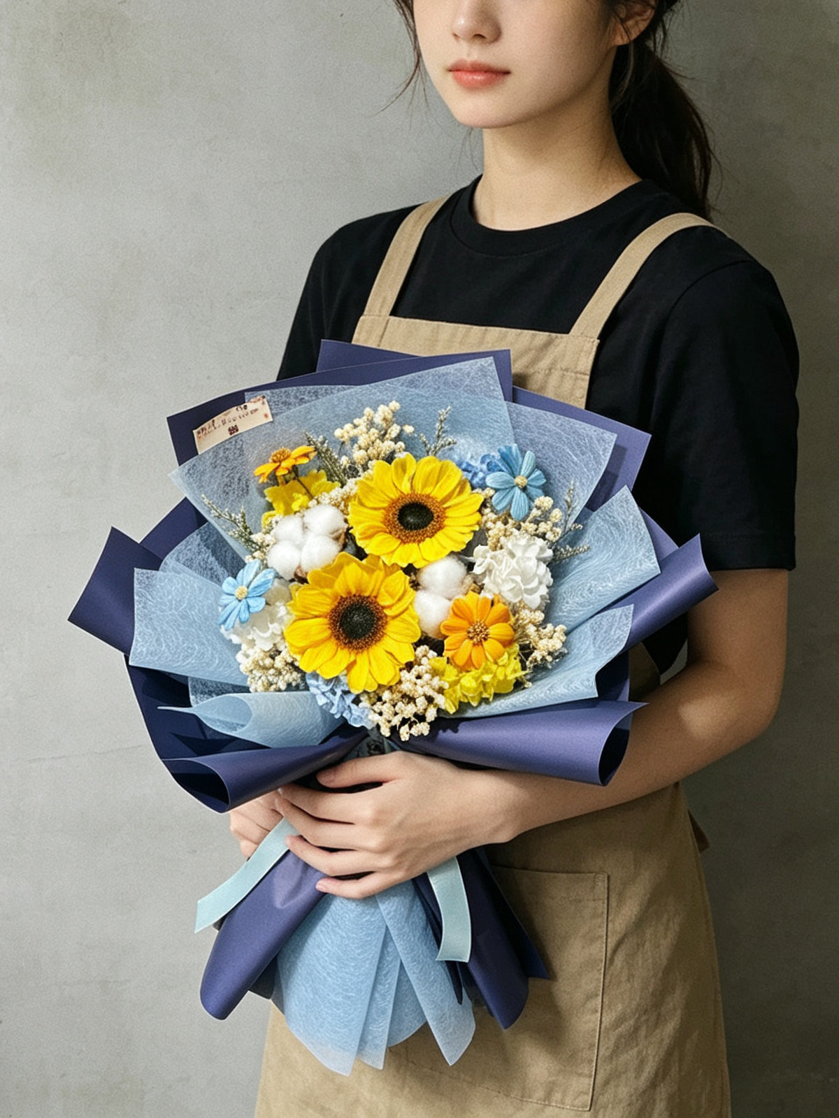（有現貨）太陽花 永生花束 花束｜保鮮花 畢業花束 生日花束 Admission 花束