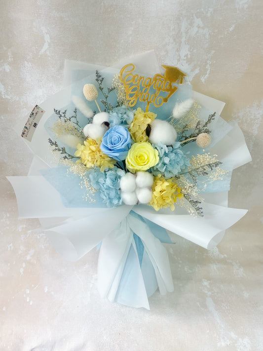 快樂天保鮮玫瑰花束｜保鮮花 永生花 畢業花束 生日花束