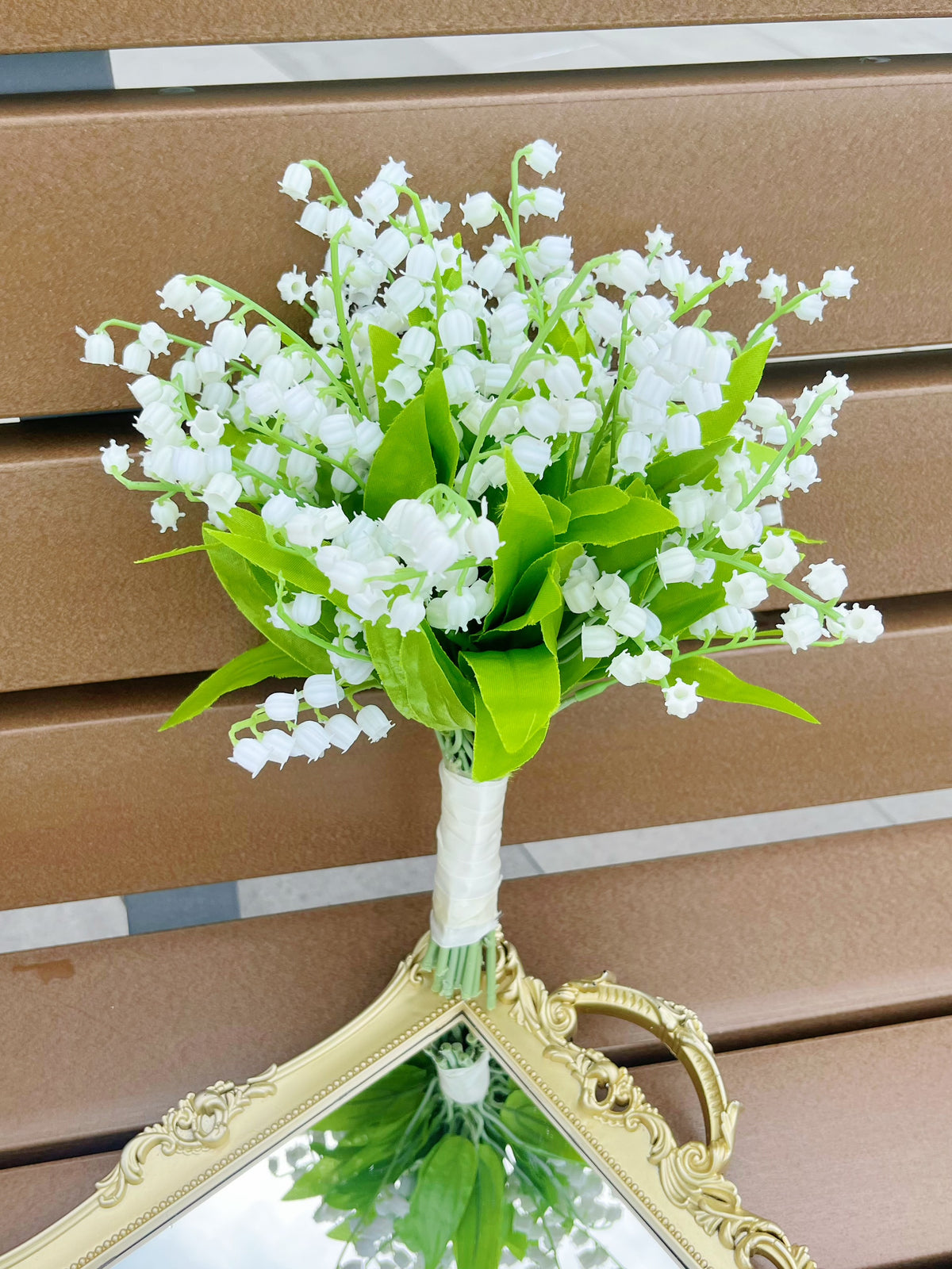 (現貨）新娘花球-仿真花花球 鈴蘭 絲花花球 韓式花球 pre wedding 婚禮花球