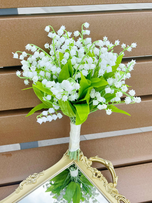(現貨）新娘花球-仿真花花球 鈴蘭 絲花花球 韓式花球 pre wedding 婚禮花球