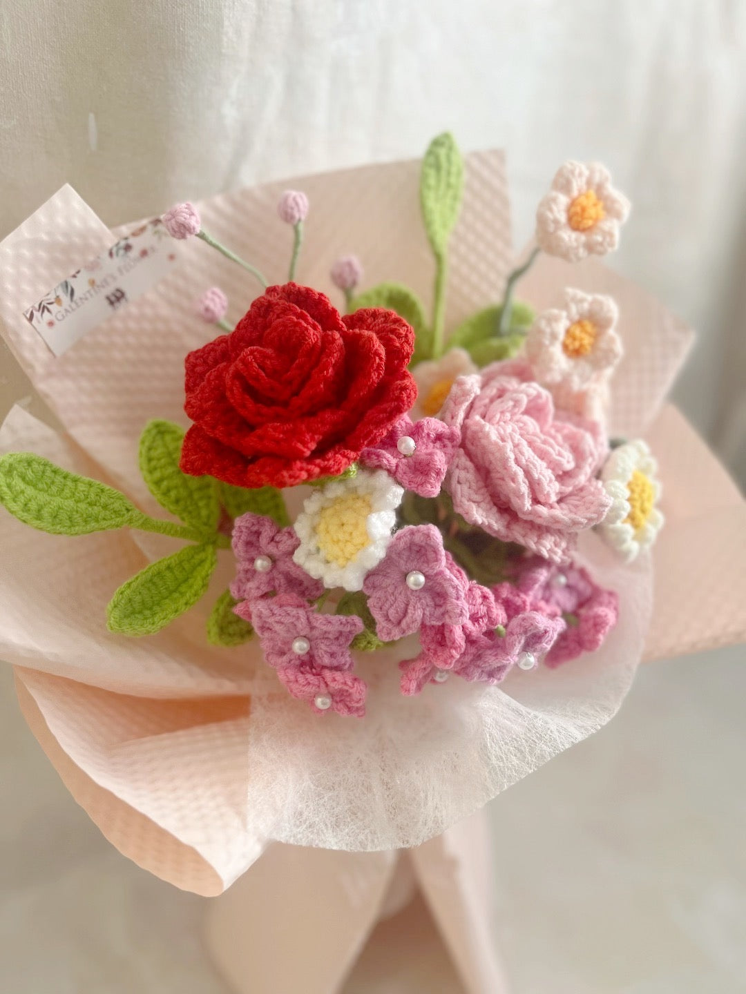 浪漫約會 針織花束 畢業禮物 畢業花束 公仔花束 生日 中學 小學 幼稚園