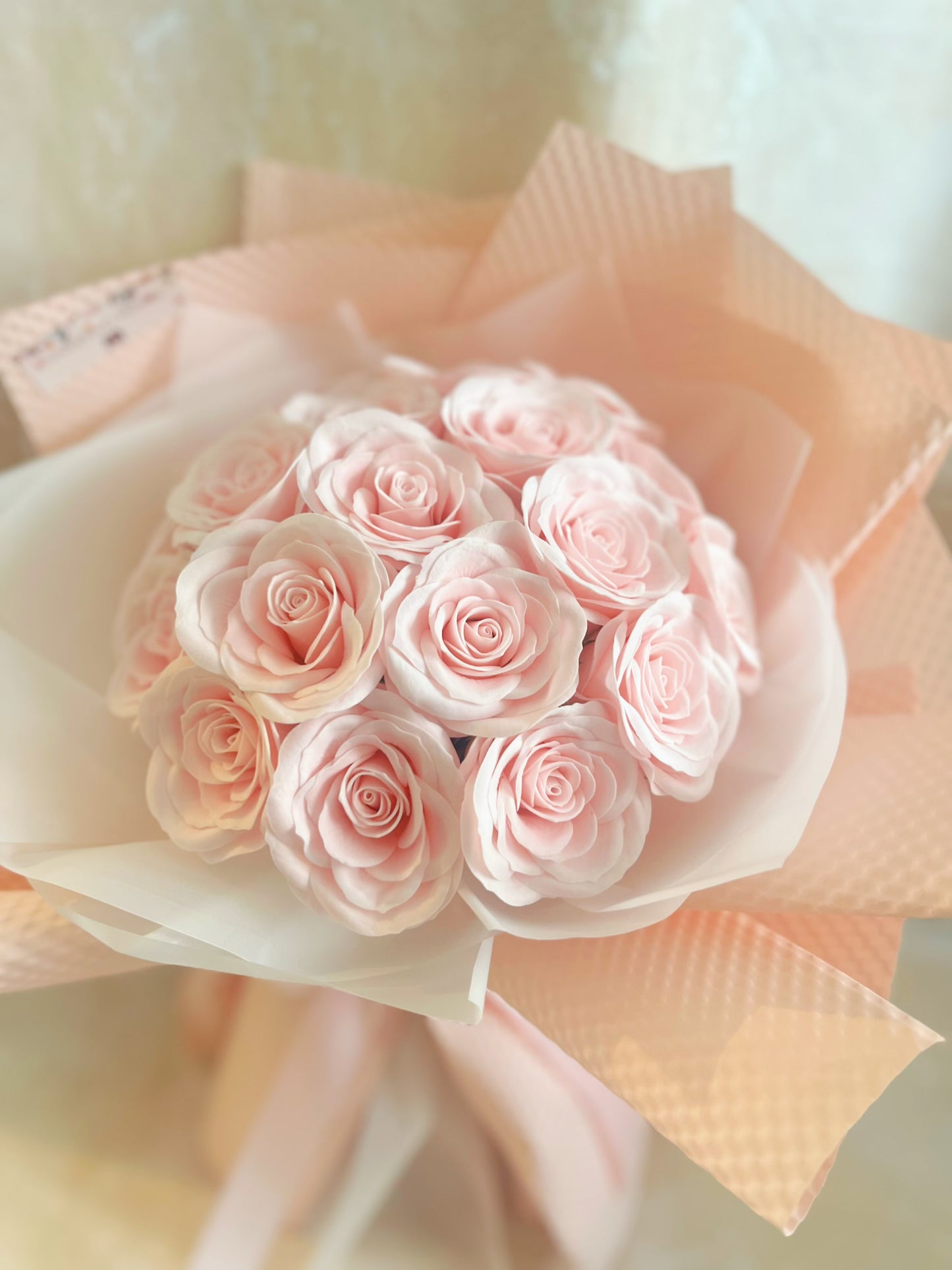 20 枝粉紅色香梘玫瑰花束 ｜番梘花｜畢業花束 情人節花束 求婚 生日花束